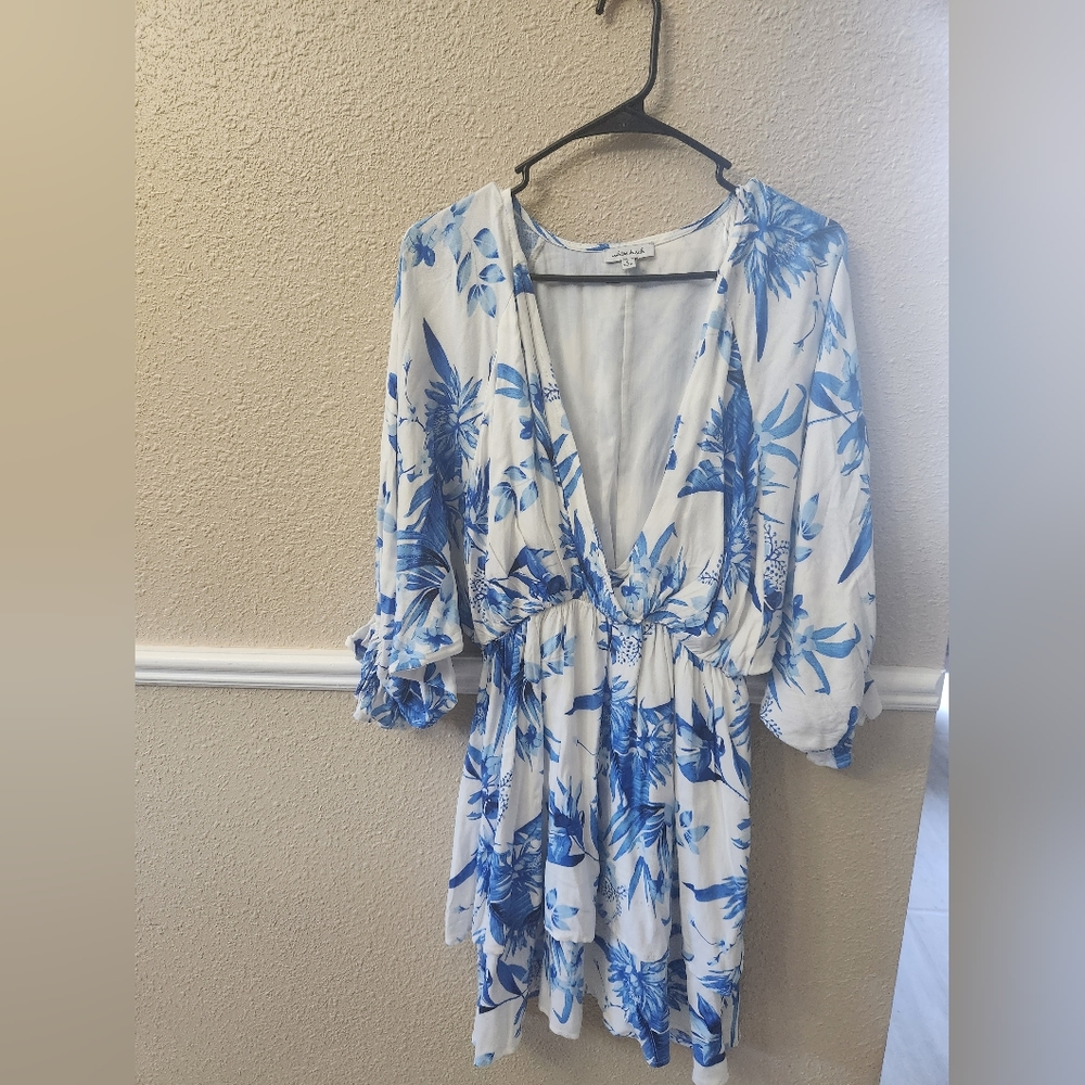 White Birch floral dress